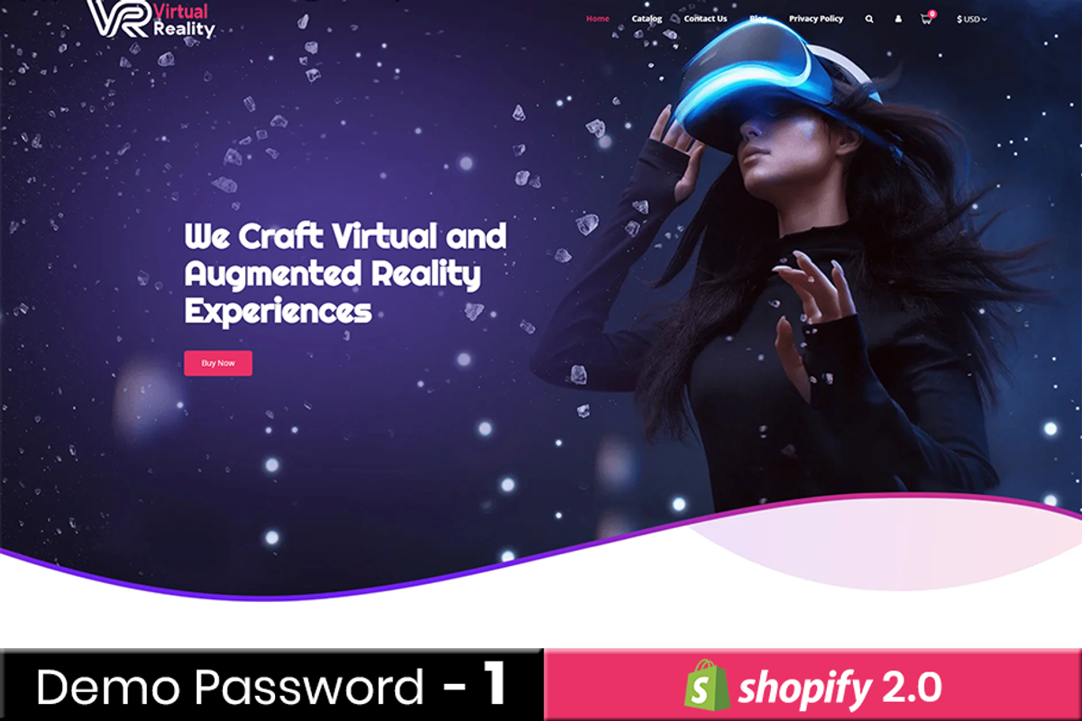 Vr-Virtual Reality Shopify 2.0 Theme, a Shopify Template by Zthemeset