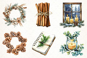 Aesthetic Christmas Clipart, an Illustration by Pixels.Craft (Thumbnail 2 of 7)