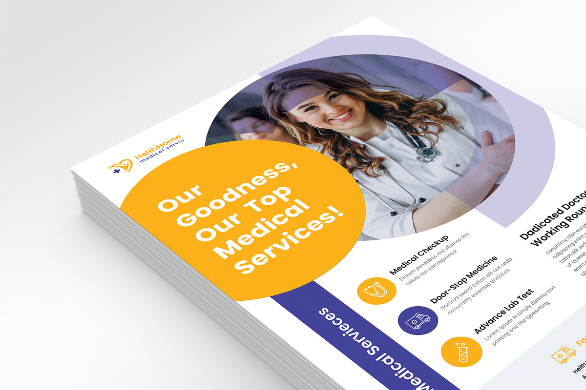 Medical Flyer, a Flyer Template by Thecodude (Photo 2 of 2)