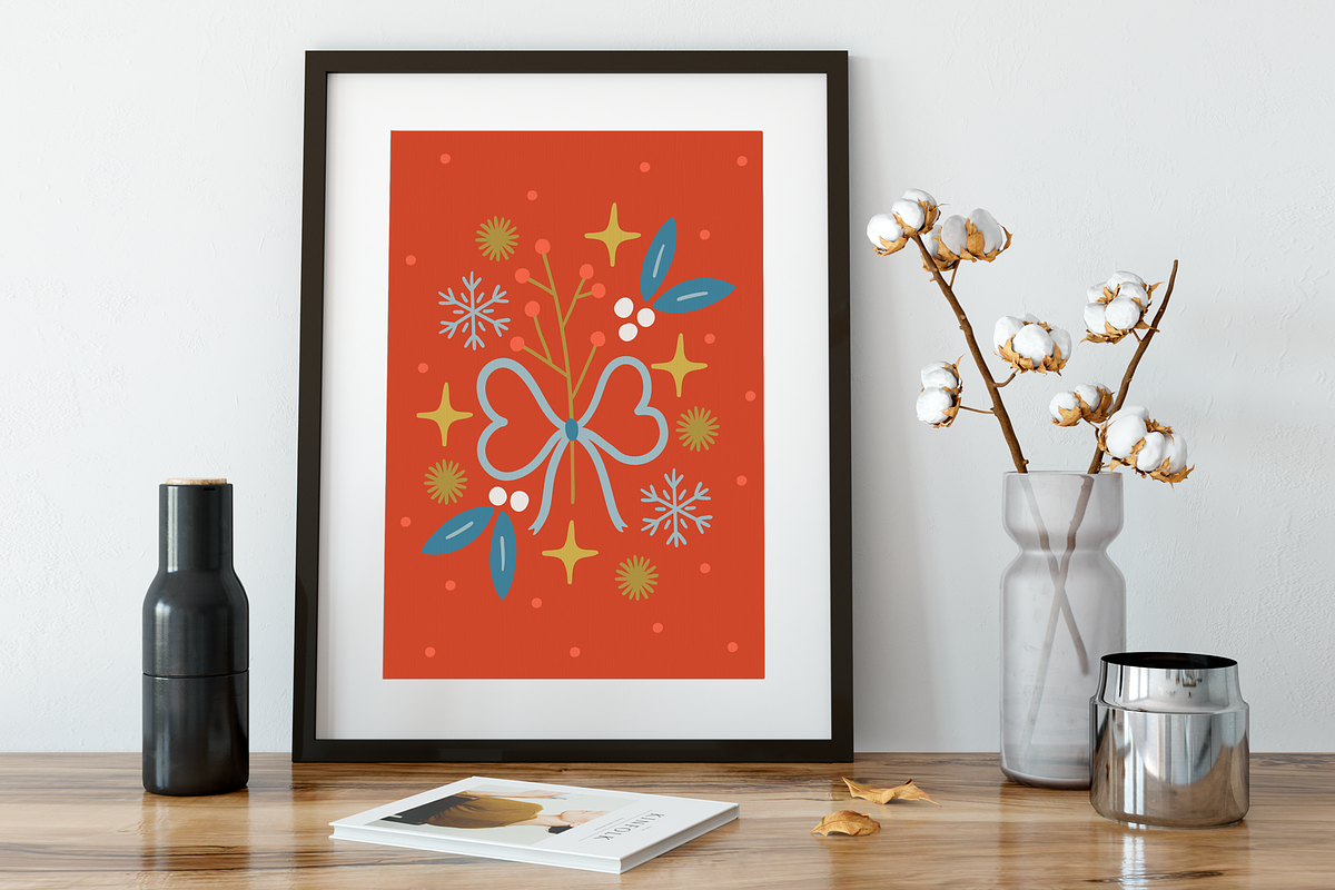 Snowy Christmas Kit, a Seasonal Illustration by miumiu (Photo 9 of 15)