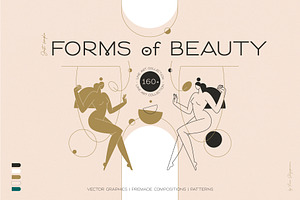 FORMS of BEAUTY Line Art Collection, a Person Illustration by Acierto Studio