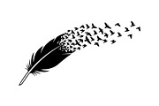 Boho Feather Silhouette Vector, an Object Graphic by jahid234 (Thumbnail 11 of 51)