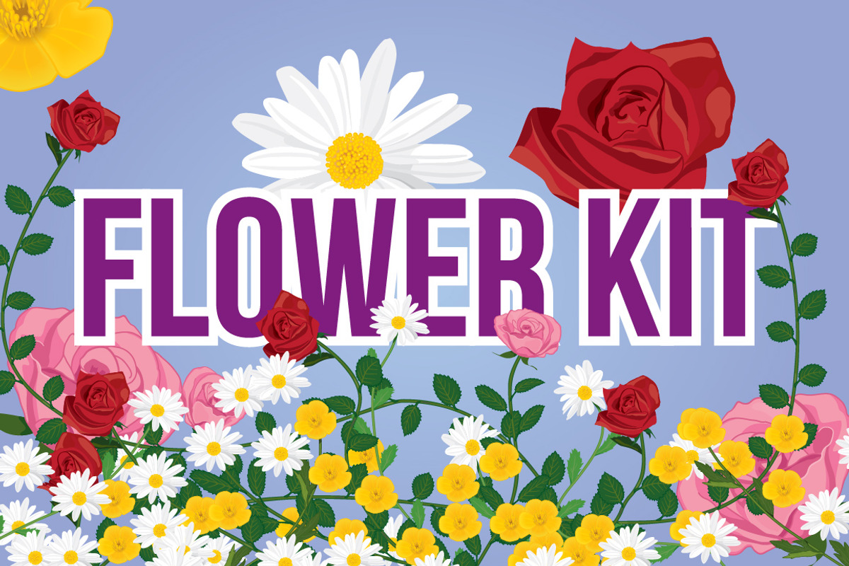 Flower Kit, a Brush Add-On by Industrial Artworks (Photo 1 of 5)