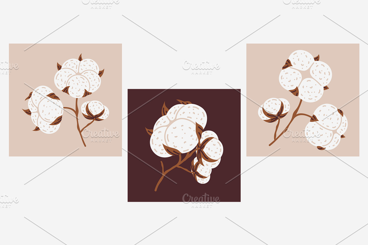Cotton flowers, a Decorative Illustration by Torontotokio (Photo 4 of 5)