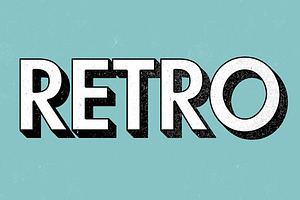 10 Retro Text Effect Actions