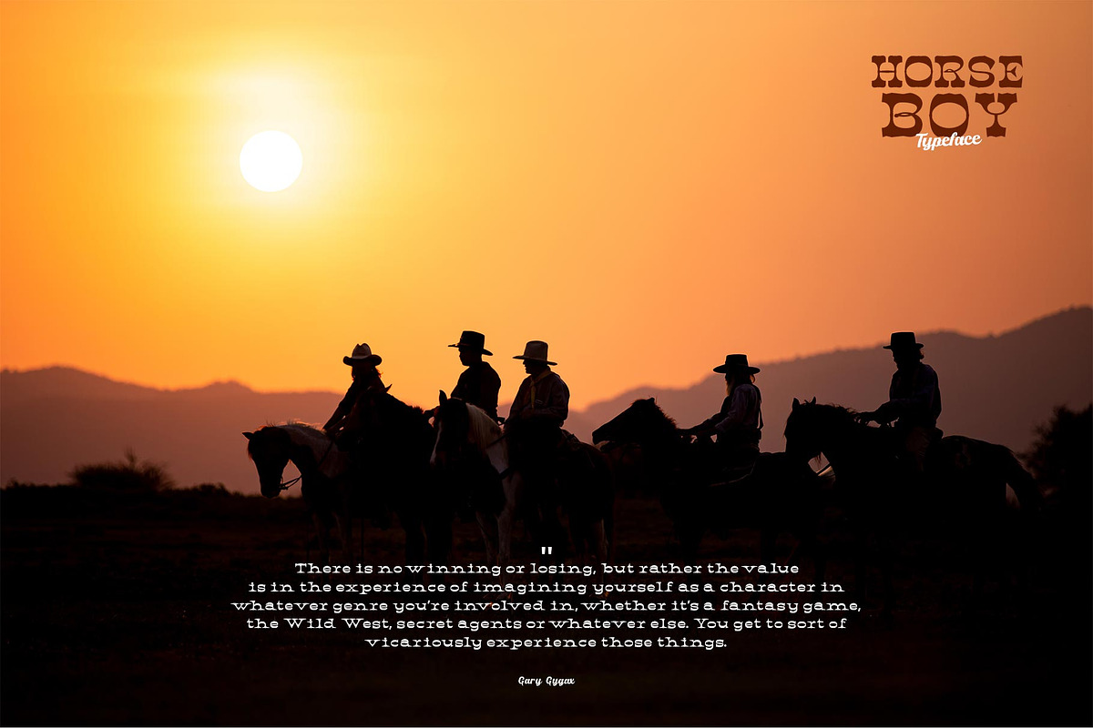 Horse Boy Typeface, a Serif Font by alit design (Photo 5 of 18)