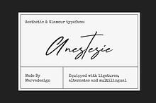 Anestesie - Script Typeface