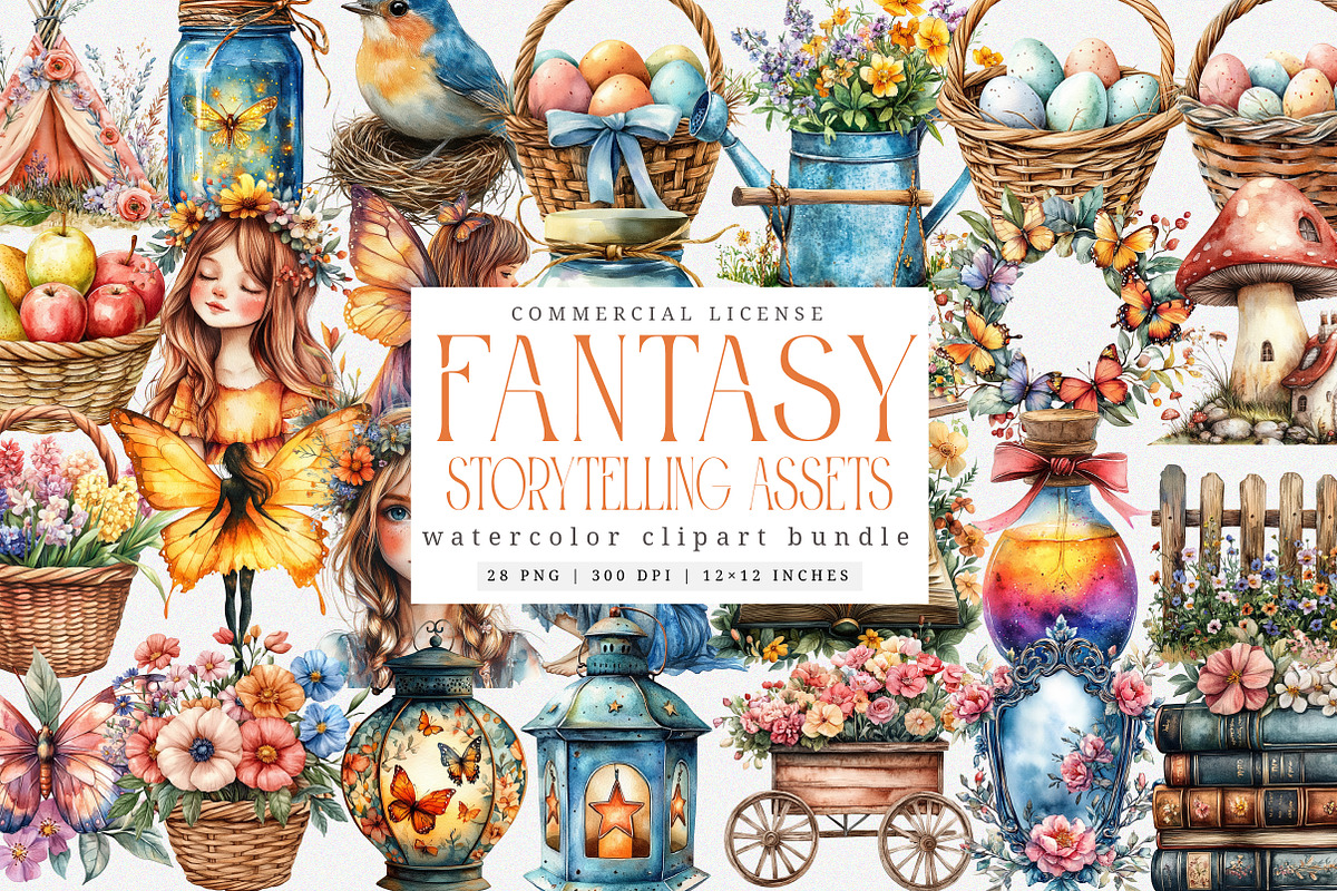 Fantasy Storytelling Assets Png, an Illustration by SinaCreation (Photo 1 of 7)