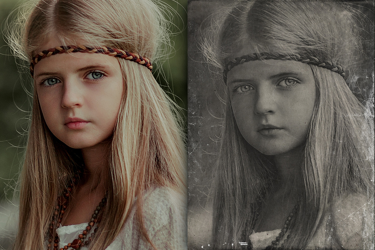 Old Photo Effect Overlays + Actions, an Action Add-On by PhotoSpirit (Photo 2 of 11)