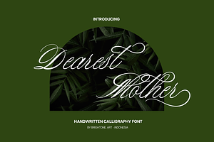 Dearest Mother - Calligraphy Font