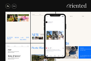Oriented / Social Media Kit, a Social Media Template by Antelope Studio