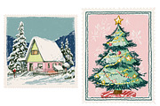 Christmas postage stamp Clipart, an Illustration by Designworld (Thumbnail 3 of 4)