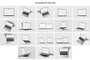 Isometric laptop mockup, a Mac Mockup by Graphicbars (Thumbnail 8 of 20)