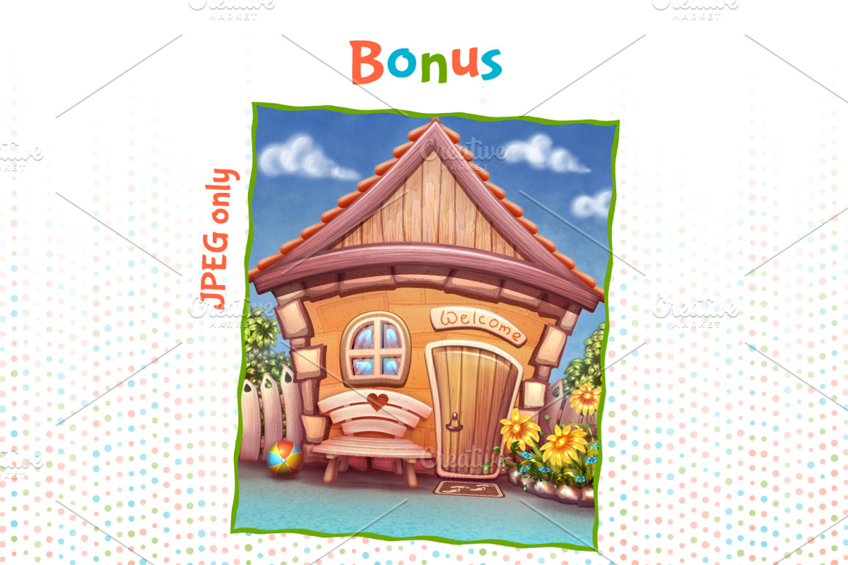Vector Cartoon House, an Illustration by Cattleya (Photo 2 of 2)