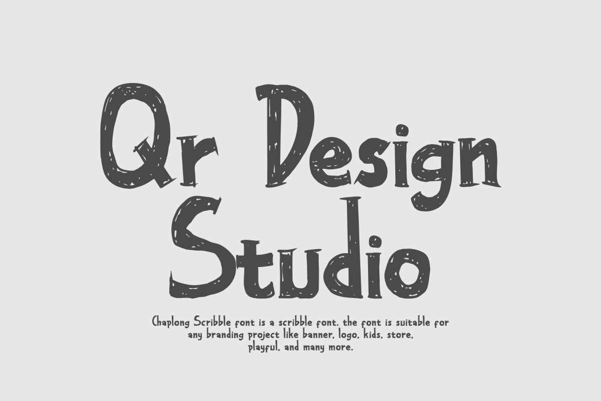 Chaplong Scribble - Marker Font, a Handwritten Font by QR Design Studio (Photo 6 of 7)