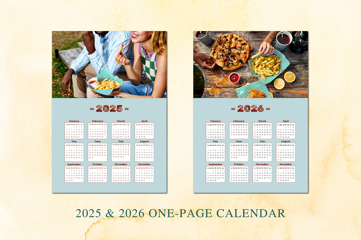 2025 CALENDAR CANVA TEMPLATE, a Stationery Template by The Little Lily Studio (Photo 2 of 5)