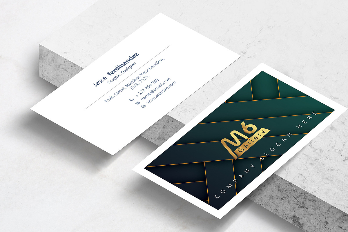 Abstract Business Card Template - 51, a Business Card Template by M6 Gallery (Photo 2 of 3)