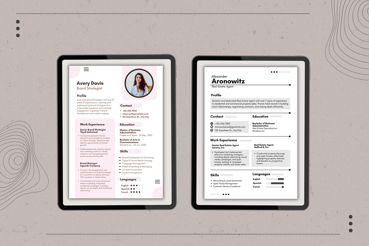 Business Curriculum Vitae Templates, a Templates & Theme by TemplateCastleStore (Photo 4 of 9)
