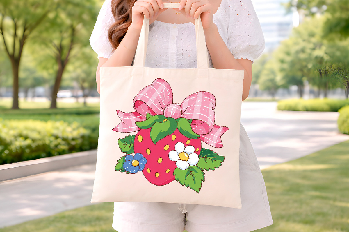 Strawberry Coquette Bow, an Illustration by Digital Artistic99 (Photo 7 of 11)