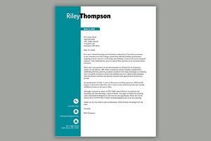 Teal Teacher Resume Template