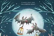 Spooky Night • Halloween set, a Decorative Illustration by Yeticrab (Thumbnail 4 of 12)