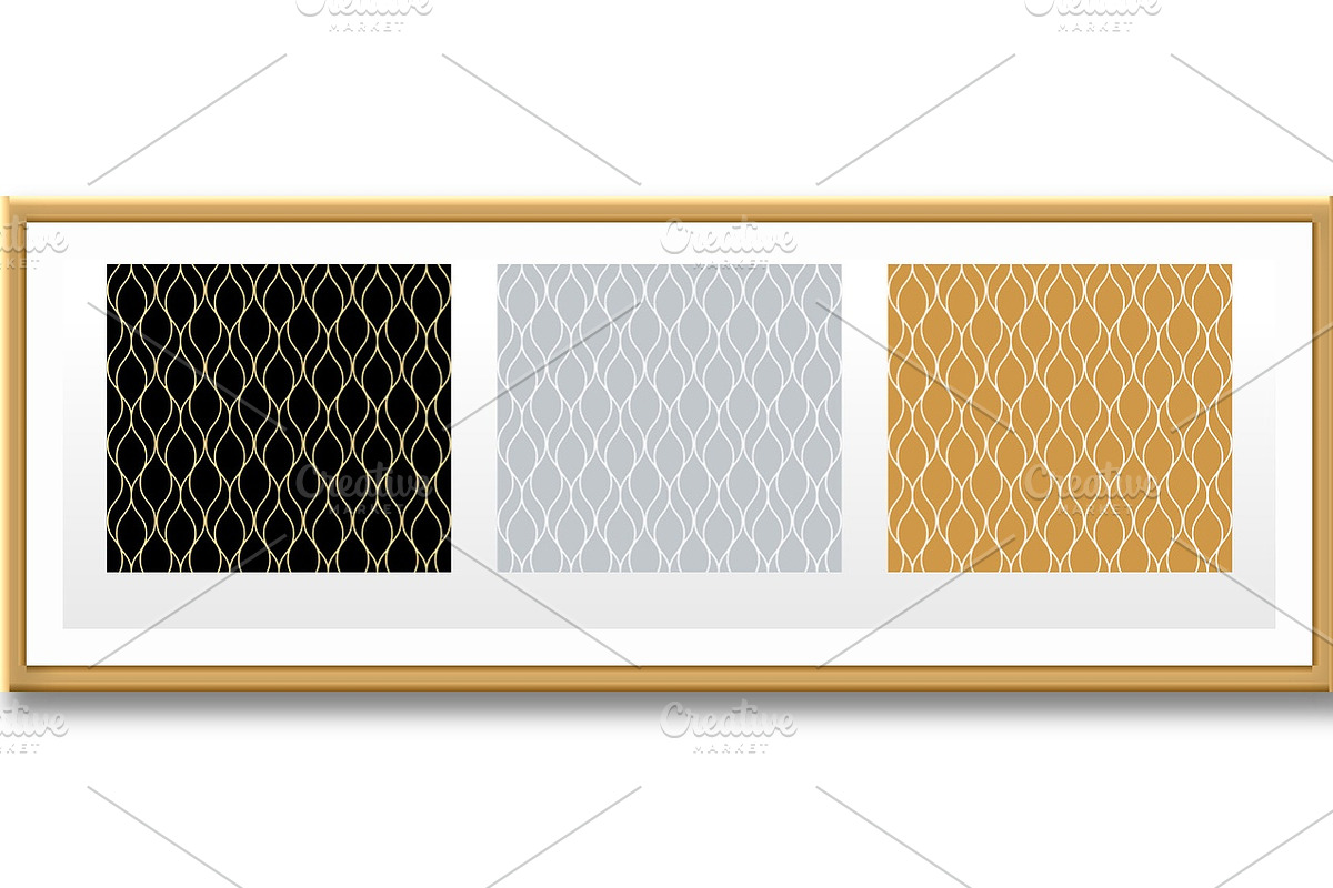 Set of abstract geometric patterns., a Pattern Graphic by RODINA (Photo 2 of 3)