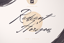 Radian Horizon Handwritten Script
