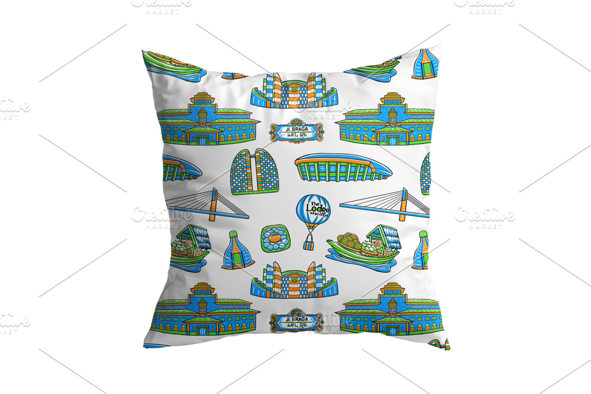 Bandung Seamless Pattern Pack, a Pattern Graphic by MEDZ