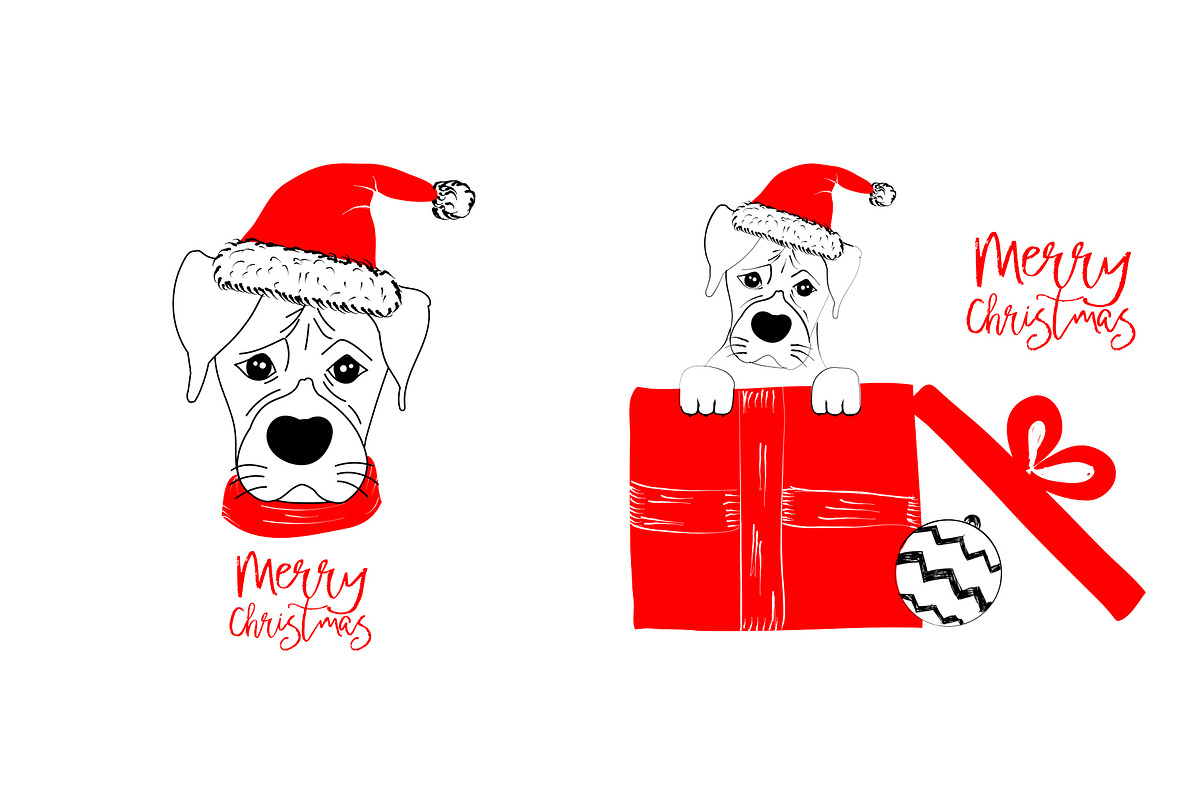 Christmas Collection - cute animals, an Animal Illustration by MM Studio (Photo 6 of 12)