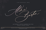 Aline Barton, a Script Font by JamalCreativeStudio (Thumbnail 1 of 12)