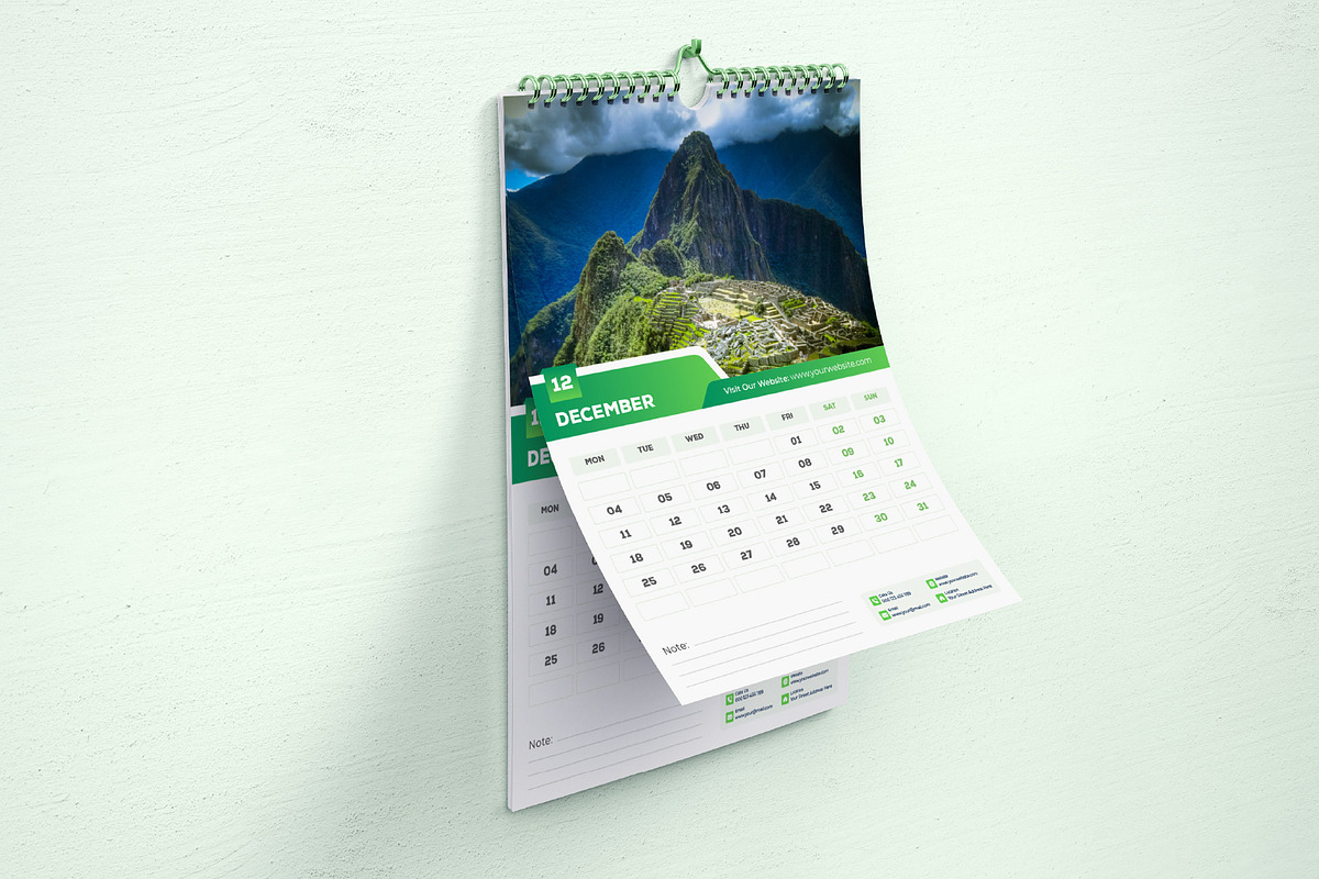 2023 Wall Calendar Template Design, a Templates & Theme by Mk_Studio (Photo 3 of 3)