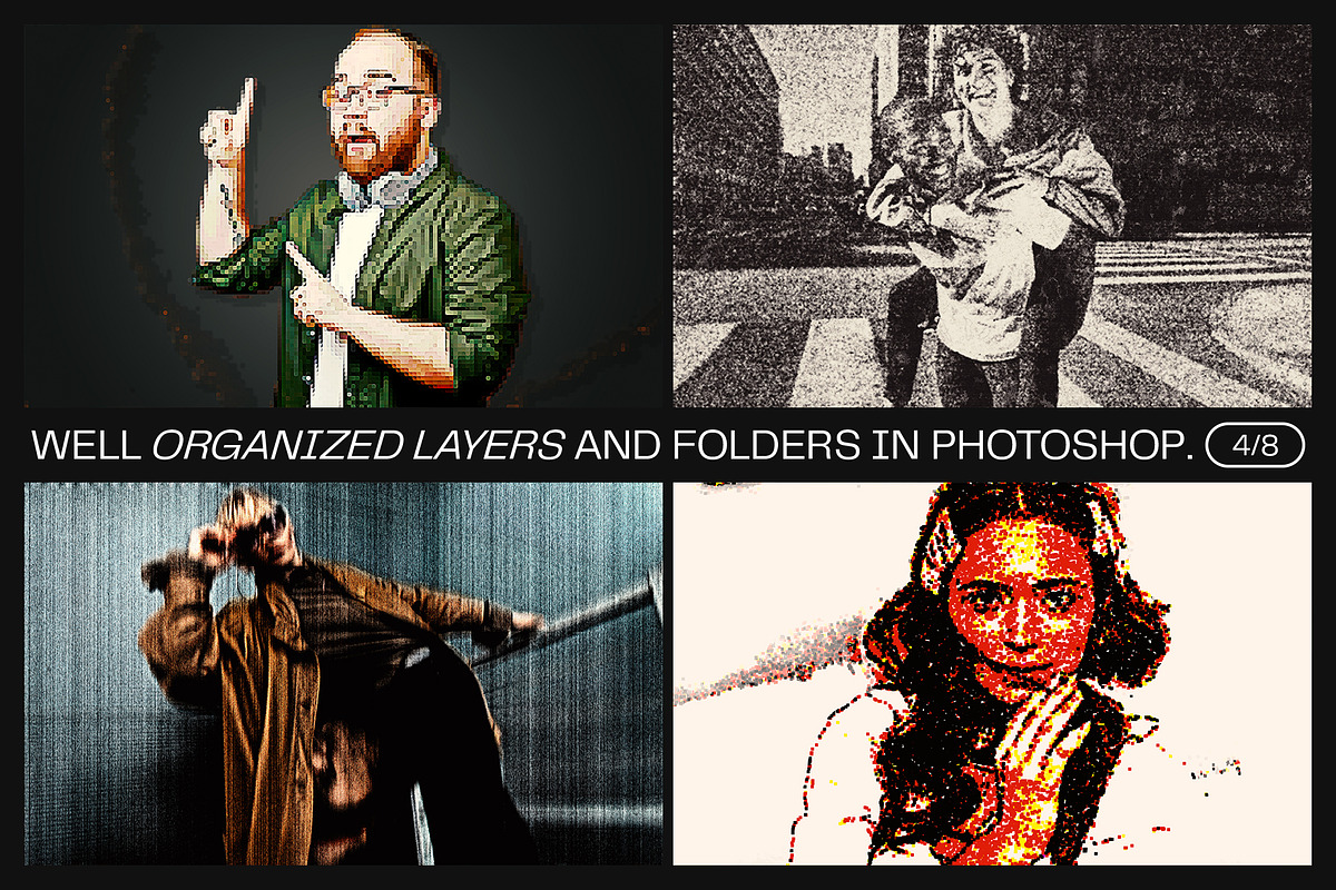 12 Photo Effect Templates, a Layer Style Add-On by iDoodle Studio (Photo 4 of 6)