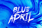 Blue April, a Font by chekart (Thumbnail 1 of 6)