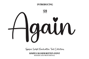 Again | Script Font, a Script Font by Scratchones (Thumbnail 1 of 8)