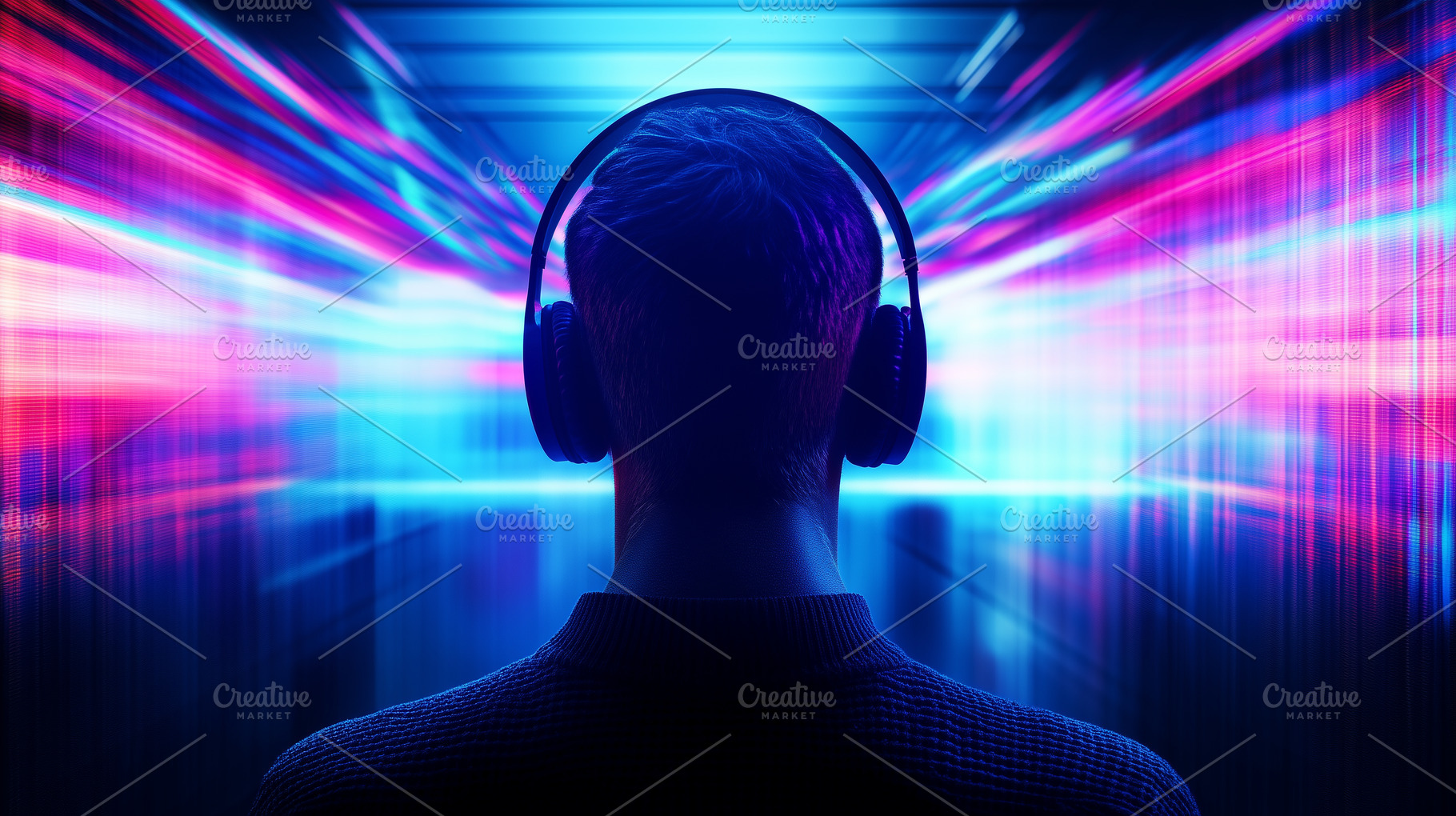 Person with headphones and audio, a Technology Photo by MistyDay