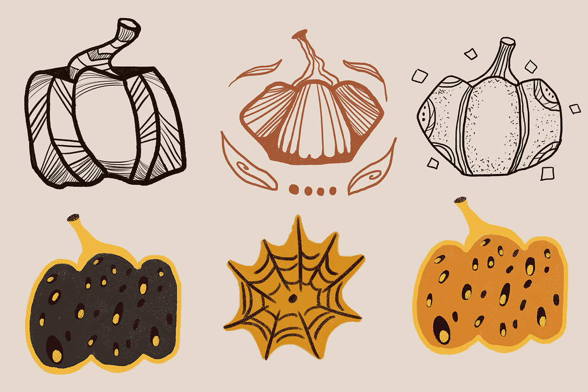 ELEGANT HALLOWEEN SCORPIONS CLIPART, an Illustration by FaliushViktoriaArtist (Photo 4 of 11)