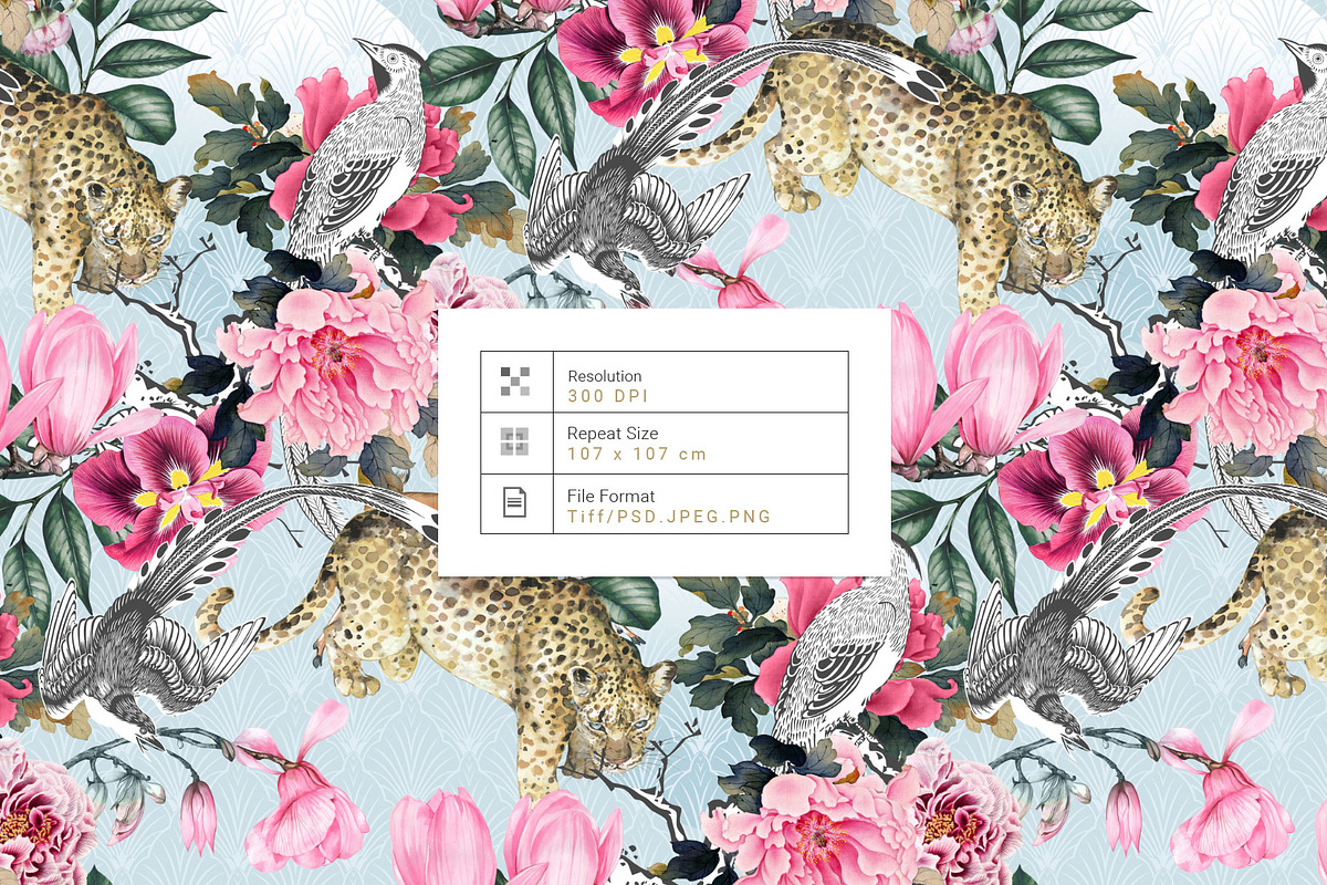 Debonair Watercolour Leopard Print, a Pattern Graphic by Pink Linen (Photo 3 of 13)