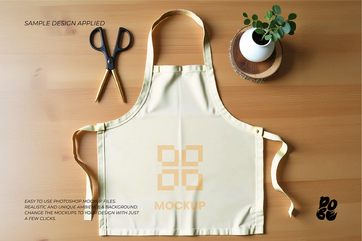 Apron Mockup Set, a Household Mockup by DOBE Studio (Photo 7 of 8)