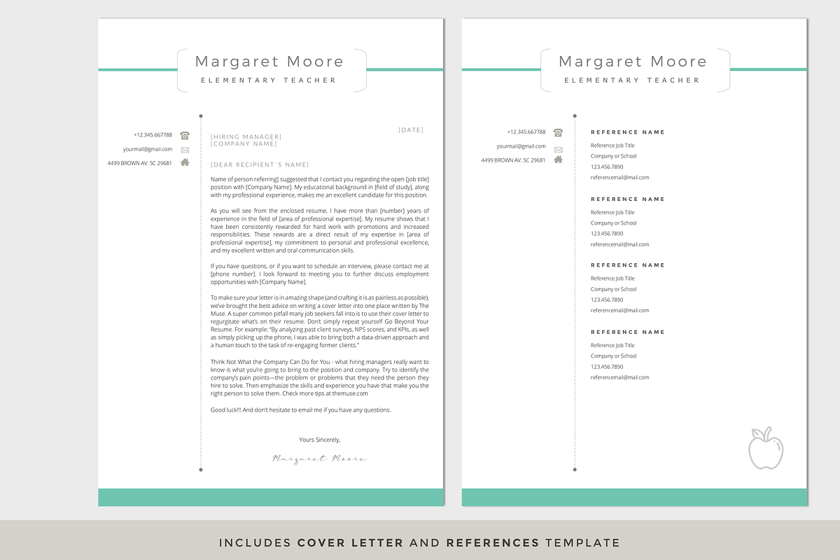 Resume Template / CV, a Resume Template by PAPPERMINT RESUME STUDIO (Photo 3 of 6)