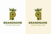 Letter P Q or PI QI Bamboo Logo, a Branding & Logo Template by Pray Art Design Studio (Thumbnail 1 of 2)