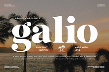 Galio Vintage Elegant Serif Display