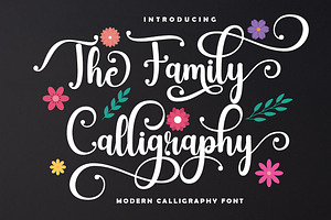 The Family Calligraphy Script