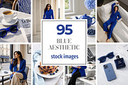Blue Aesthetic Stock Photos, a Person Photo by Selenique Studio (Thumbnail 1 of 12)