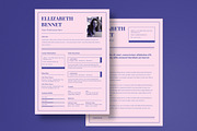 Modern Simple Resume, a Resume Template by graphicook (Thumbnail 1 of 3)