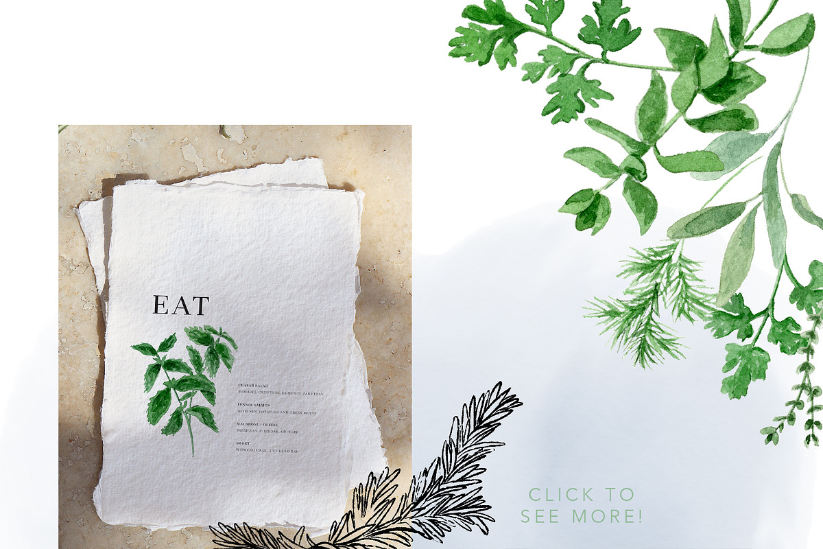 Watercolor Herb Collection, an Illustration by One and Only Paper (Photo 5 of 7)