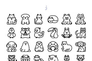 30 Animal Avatar Icon set, an Outline Icon by Just Icon (Thumbnail 3 of 3)