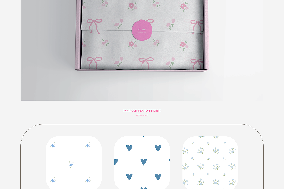 Cottagecore floral patterns pack, an Illustration by nathalieclaire (Photo 2 of 13)