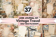 Vintage Travel Junk Journal Pages, a Background Graphic by LA Design (Thumbnail 1 of 10)