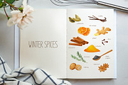 Illustration of winter spices, a Food Illustration by Elen_Art (Thumbnail 2 of 3)