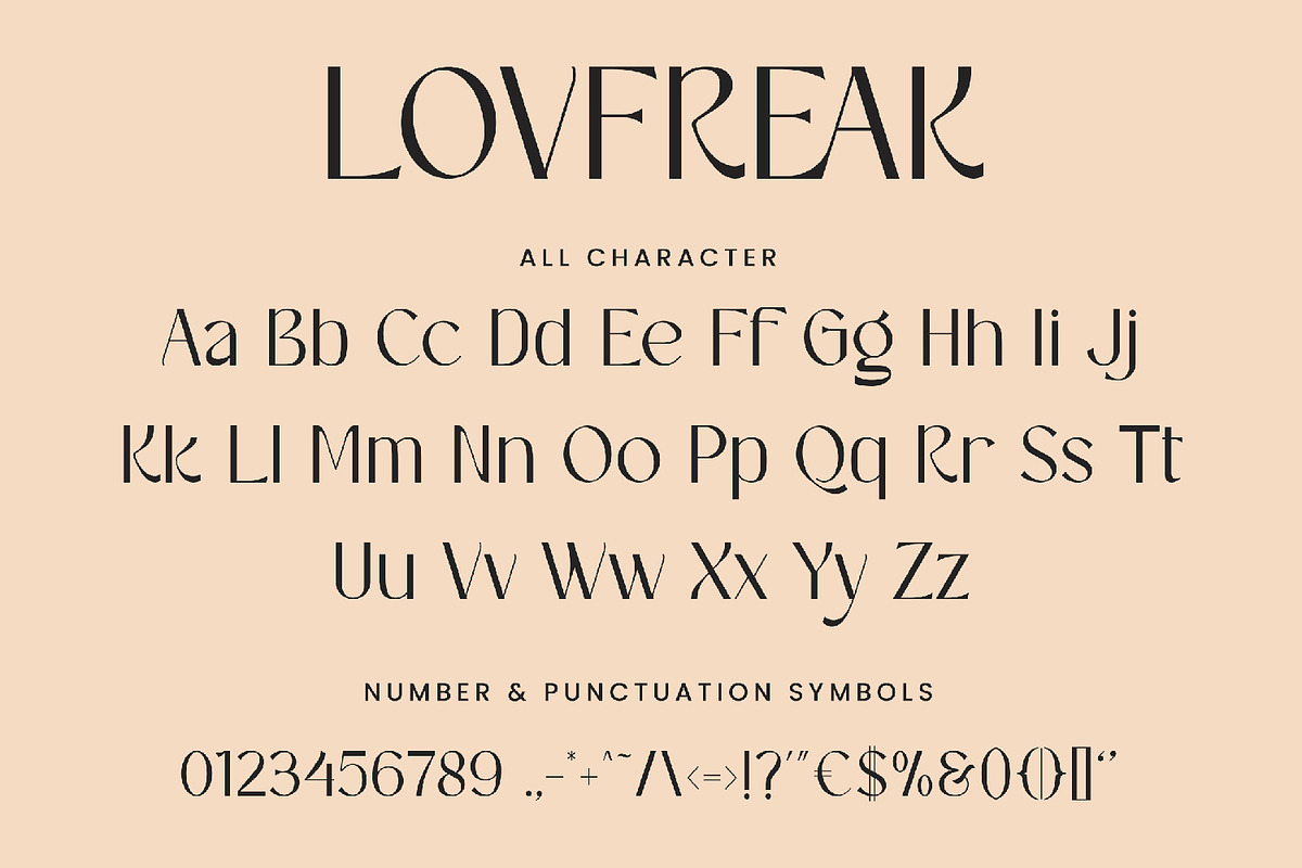 Lovfreak - Sans Serif Font, a Sans Serif Font by AQR Studio (Photo 4 of 8)